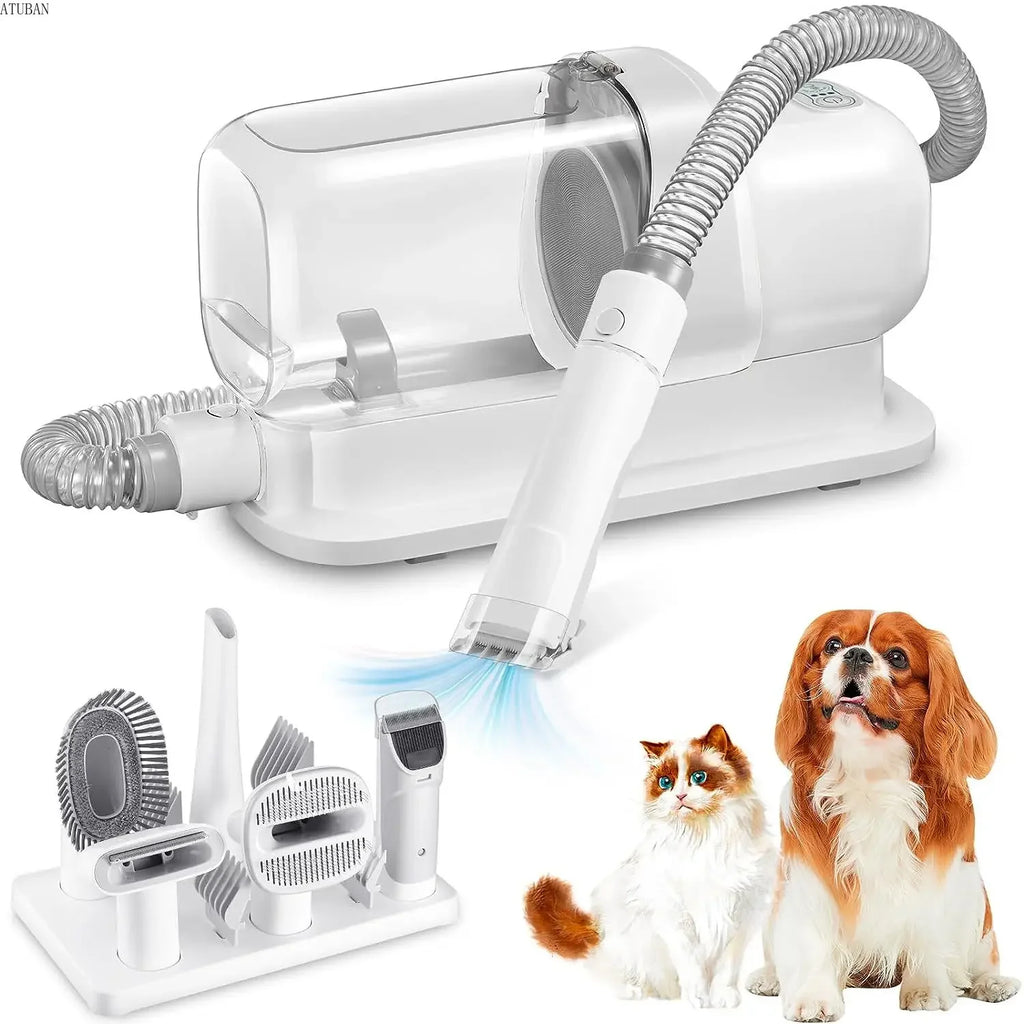 Groomer + Vacuum in One — Remove Hair Fast, No Mess. 2.3L capacity. Pet hair vacuum