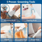 Groomer + Vacuum in One — Remove Hair Fast, No Mess. 2.3L capacity. Pet hair vacuum